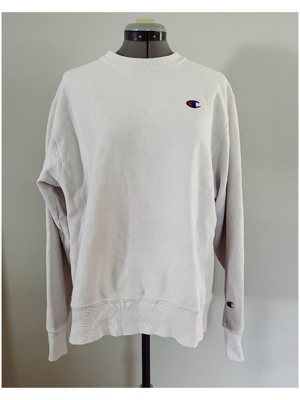 VTG 90s Champion Sz M Reverse Weave White Sweatshirt